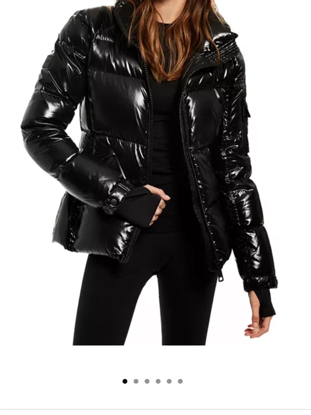 SAM Shiny Black Puffer Jacket - Women's Insulated Coat